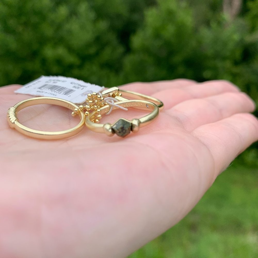 KENDRA SCOTT • Ellms Gold Ring Set*